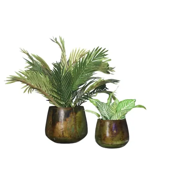 Hello Honey&reg; Oxidized Metal Planters, 2ct. {3}