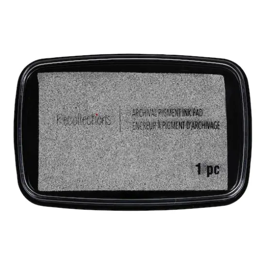 Metallic Archival Pigment Ink Pad by Recollections&trade; Silver {1}