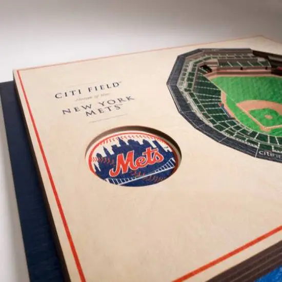 MLB Team 5-Layer StadiumView Wall Art New York Mets {6}