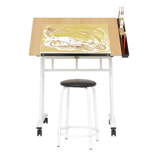 Studio Designs Studio 2-Piece Drafting Table and Stool Set {4}