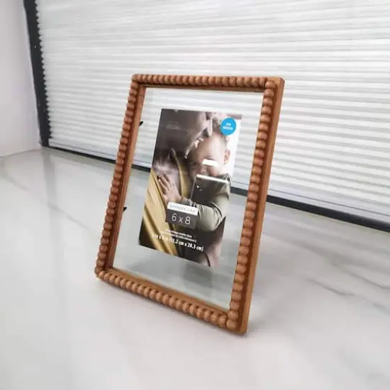 Expressions&trade; 6" x 8" Natural Beaded Float Frame by Studio D&eacute;cor&reg; {7}