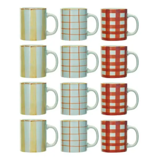 Hello Honey&reg; 16oz. Round Hand-Painted Stoneware Mug Set {1}