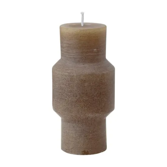 Hello Honey&reg; 3" x 6" Olive Unscented Totem Pillar Candle {1}