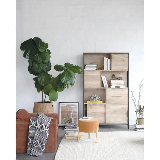 Hello Honey&reg; Black & Beige Woven Cotton Blend Throw Blanket with Fringe {8}