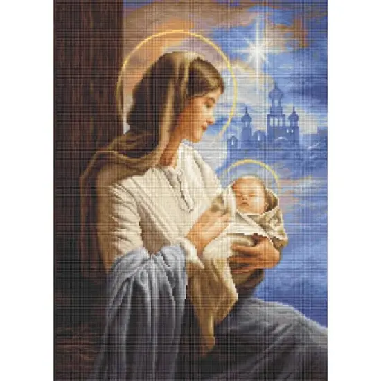 Luca-S Saint Mary and The Child Counted Cross Stitch Kit {4}