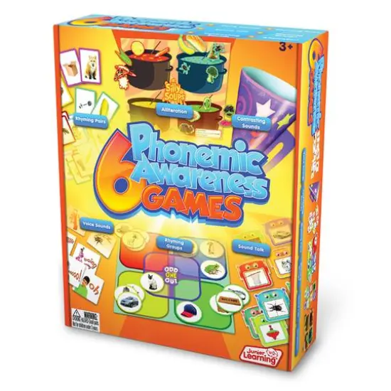 Junior Learning&reg; 6 Phonemic Awareness Games Learning Set {3}