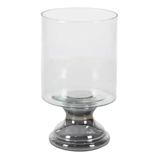 14" Clear Glass Traditional Candle Holder {3}