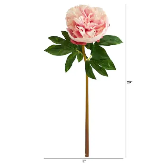 Light Pink Peony Artificial Flower Stem, 3ct. {3}