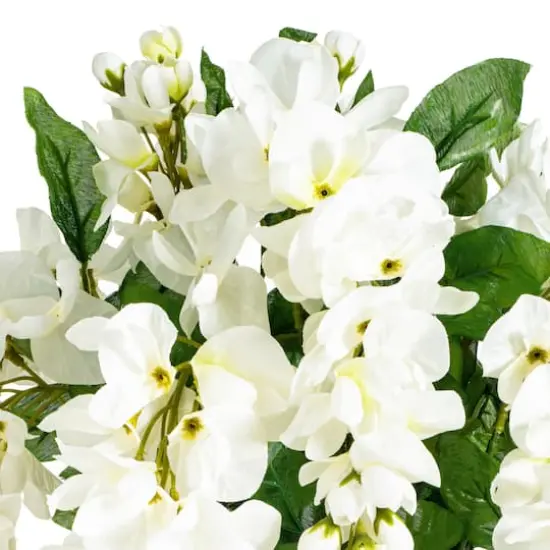 Artificial White Wisteria Bush {4}