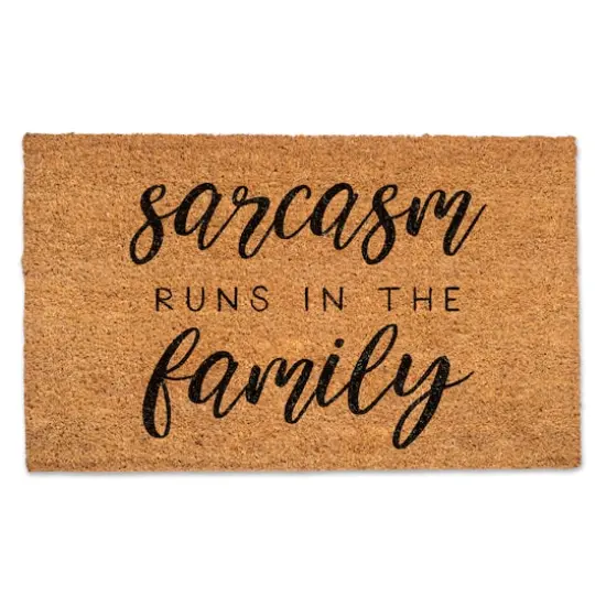 Sarcasm Runs In The Family 30" x 18" Door Mat {1}