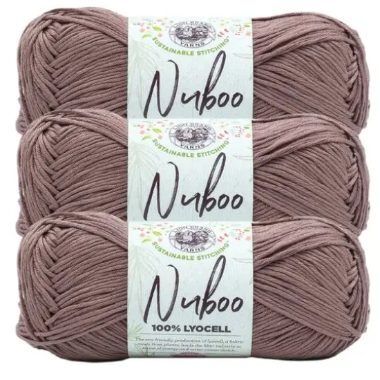 3 Pack Lion Brand&reg; Nuboo Yarn Walnut {1}