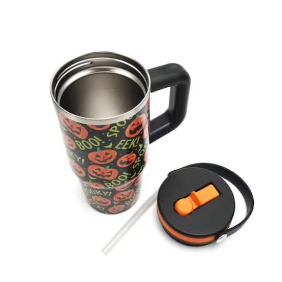 20oz. Jack-O'-Lantern Stainless Steel Insulated Tumbler by Ashland&reg; {4}