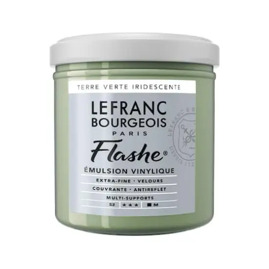 Lefranc & Bourgeois Flashe® Matte Artist's Color, 125mL Iridescent Green Earth {1}