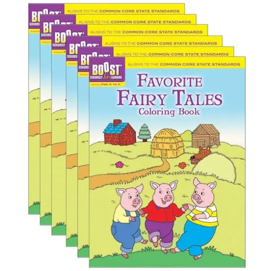 BOOST&trade; Favorite Fairy Tales Coloring Book, 6ct. {1}