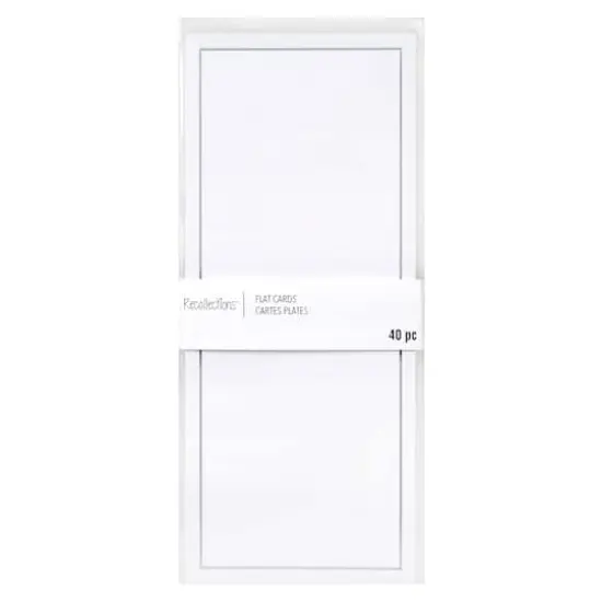 Flat Cards by Recollections&trade;, 3.87" x 9.25" Silver {1}