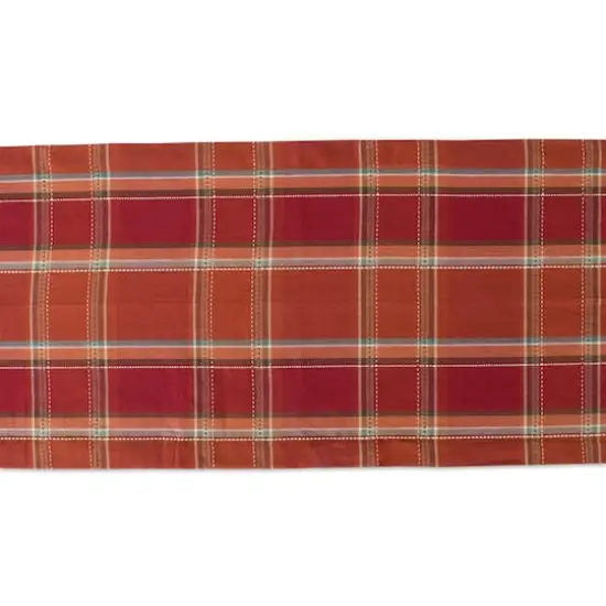 DII&reg; 72" Autumn Spice Plaid Table Runner {3}