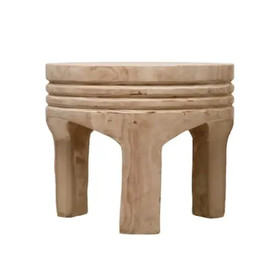 Hello Honey&reg; 16" Paulownia Wood Stool {3}