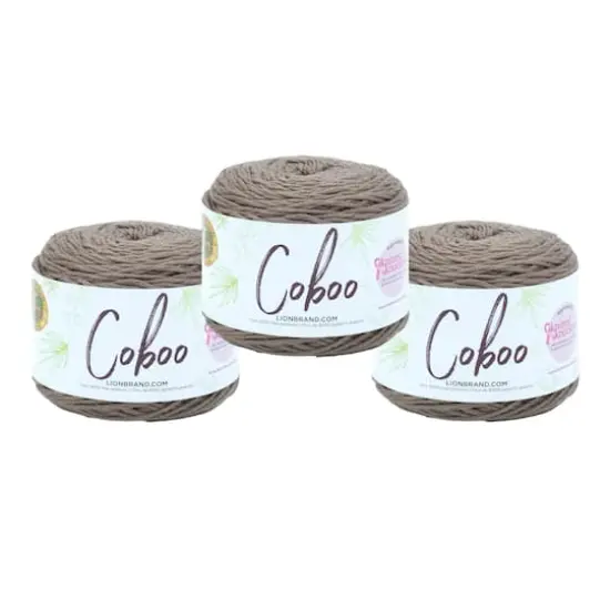 3 Pack Lion Brand&reg; Coboo&reg; Yarn Taupe {1}