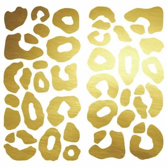 RoomMates Metallic Leopard Spot Peel & Stick Wall Decals {1}