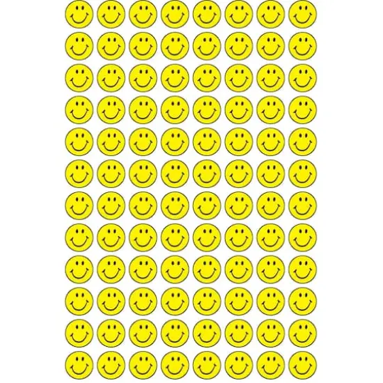 Trend Enterprises&reg; superSpots&reg; Neon Yellow Smile Stickers, 6 Packs of 800 {3}