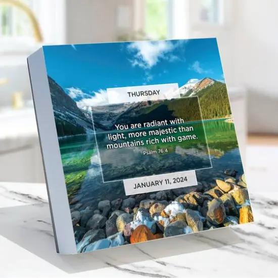 TF Publishing 2024 Daily Verse Daily Desktop Calendar {3}