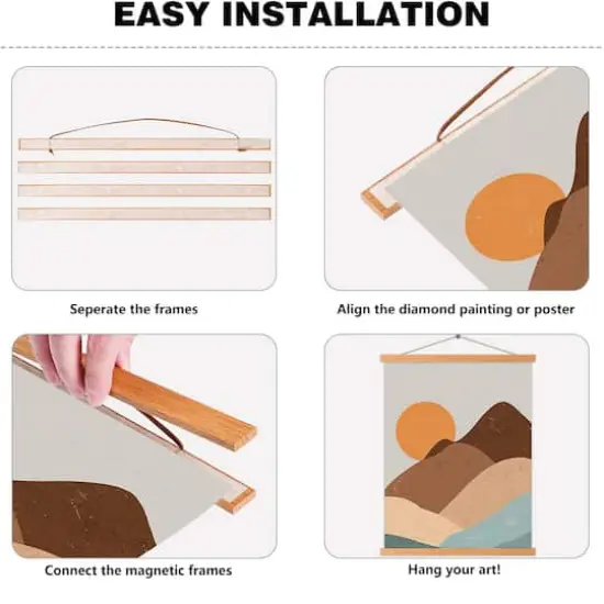 Sparkly Selections 30cm Magnetic Wooden Frame for Diamond Painting or Posters {5}