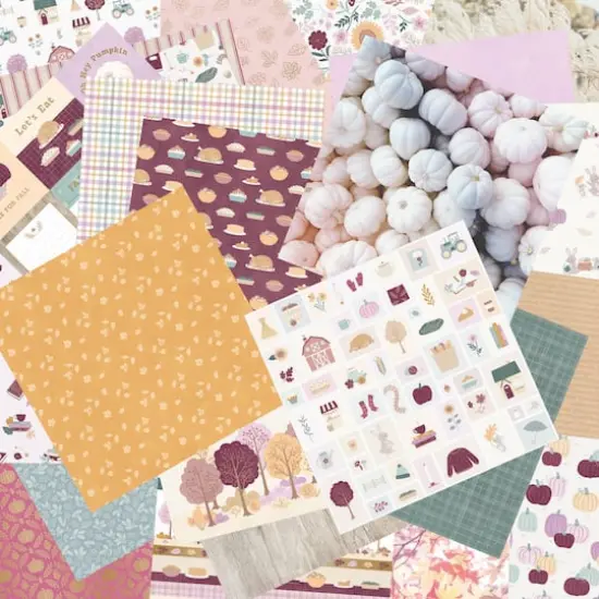 Craft Smith 12" x 12" Berry Tapestry Fall Paper Pad {4}