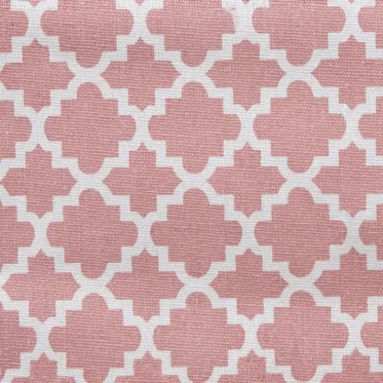 DII® Round Lattice PE-Coated Cotton Polyester Laundry Hamper Rose {6}