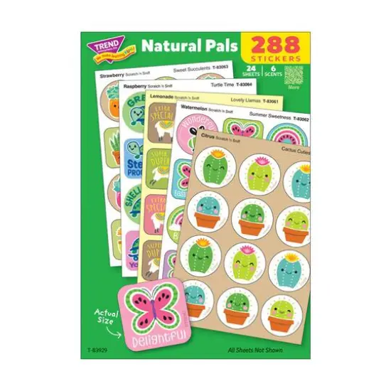 TREND Enterprises&reg; Natural Pals Scratch 'n Sniff Stinky Stickers&reg; Variety Pack, Pack of 288 {3}