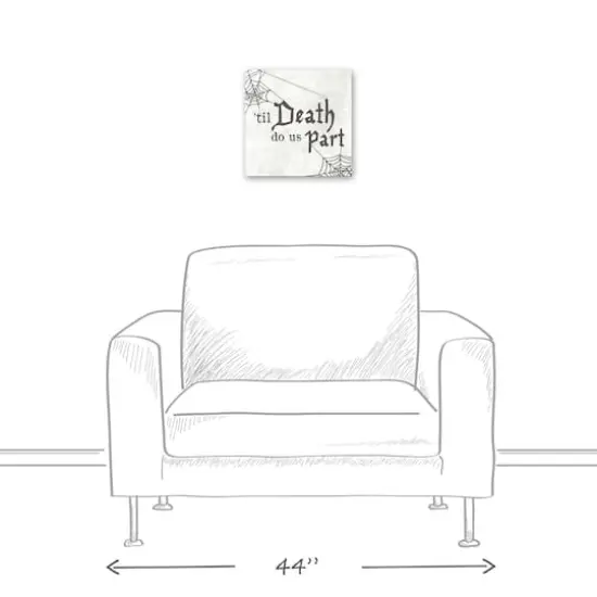 'Til Death Do Us Part Webs Canvas Wall Art {6}