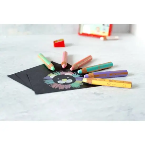 STABILO&reg; Woody 3-in-1 6-Color Pastel Pencil Set {11}