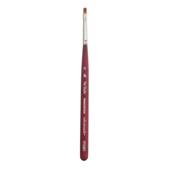Princeton&trade; Velvetouch&trade; Series 3950 Mini Flat Shader Brush {1}