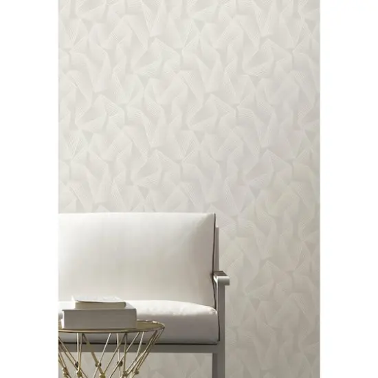 RoomMates Acceleration Peel & Stick Wallpaper Taupe and Beige {7}