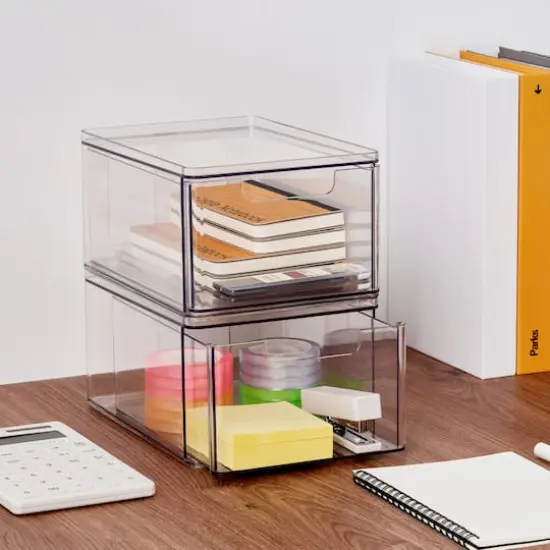 Clear Stackable Storage Drawer by Simply Tidy&reg; {4}