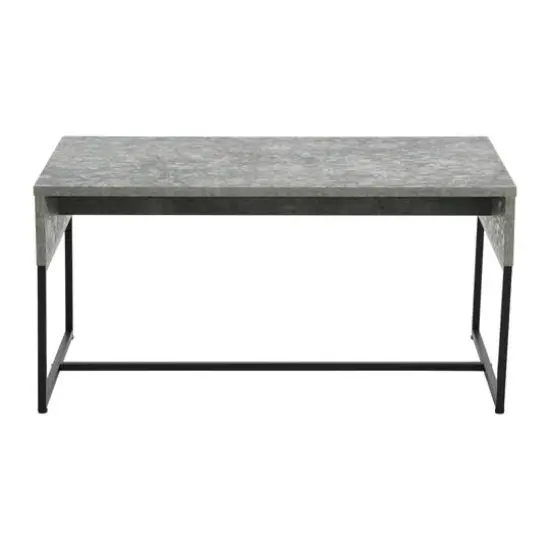 Household Essentials 59" Wrap Coffee Table Gray {6}