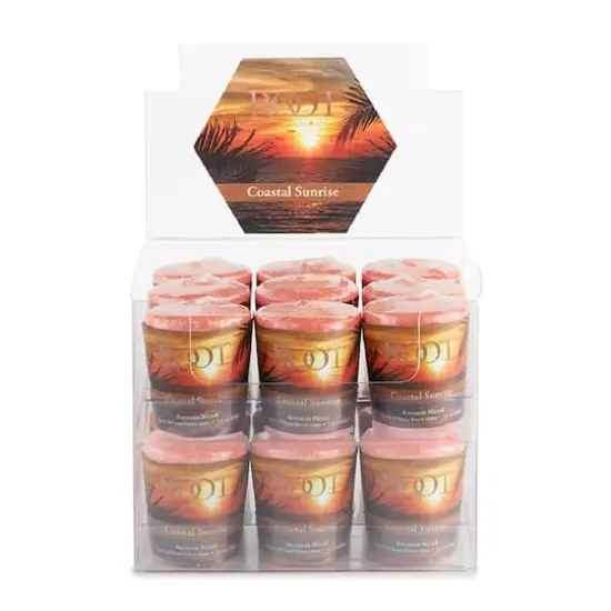 Root Candles Scented 20 Hour Beeswax Blend Votive Candles, 18ct. Coastal Sunrise {1}