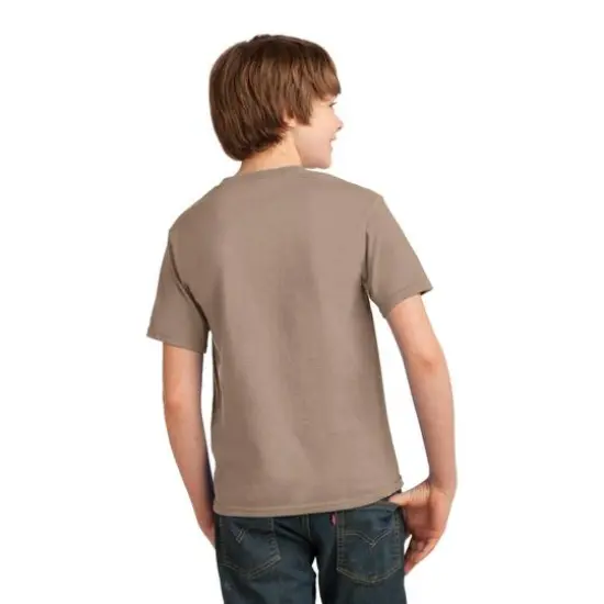 Port & Company&reg; Neutrals Youth Essential T-Shirt Sand {6}