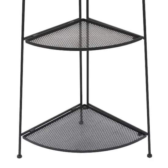 Black Iron Contemporary Bakers Rack, 27" x 22" x 16" {5}