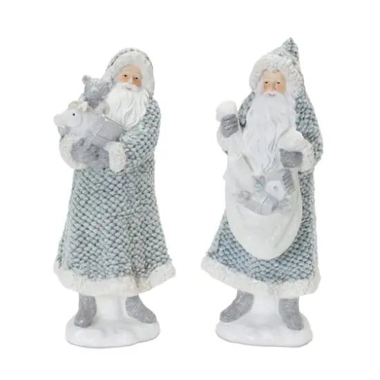 Santa with Sweater Coat Figurine Set {1}