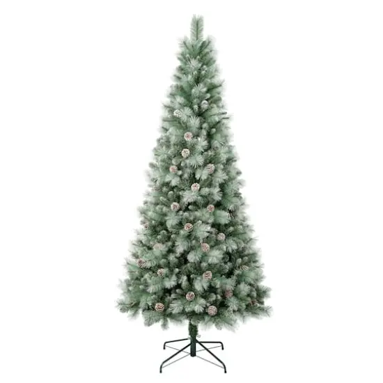 7.5ft. Unlit Perry Hard Needle Artificial Christmas Tree {1}