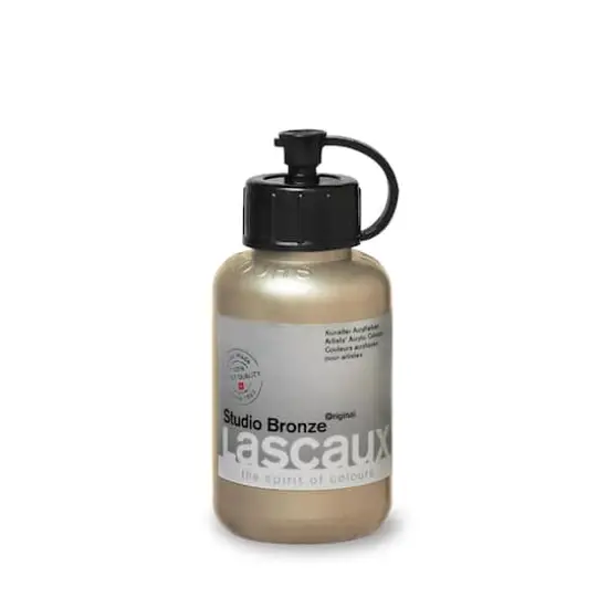 Lascaux Studio Bronze Acrylic Paint, 85mL Rich Pale Gold {1}