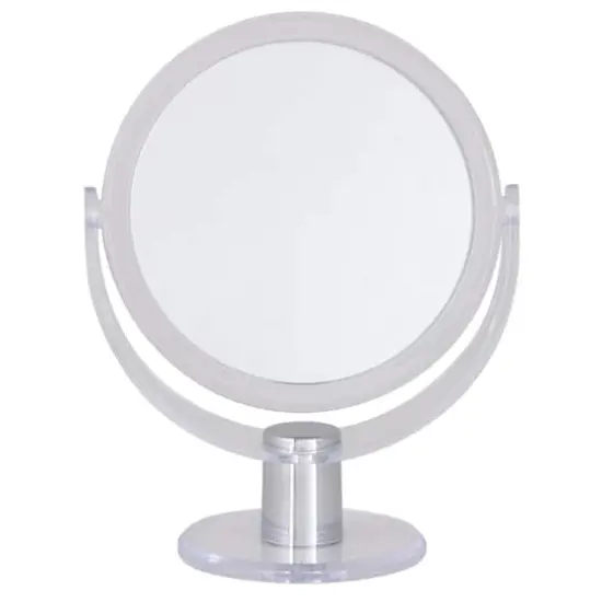 Home Details Dual Sided 10X Magnification Rubberized Vanity Mirror Clear {6}