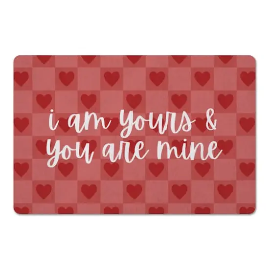 I Am Yours & You Are Mine Floor Mat {1}