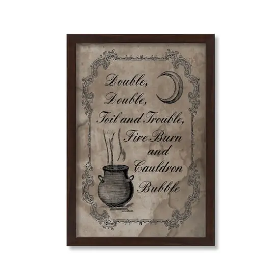 Double Double Trouble 2 20" x 30" Walnut Framed Print Under Plexiglass {1}