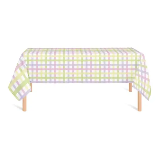 Pastel Plaid 2 58" x 102" Tablecloth {3}
