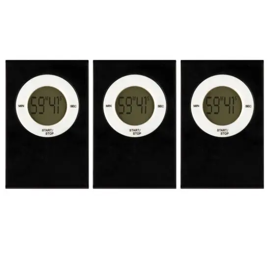 Teacher Created Resources Magnetic Digital Timer, 3ct. Black {1}