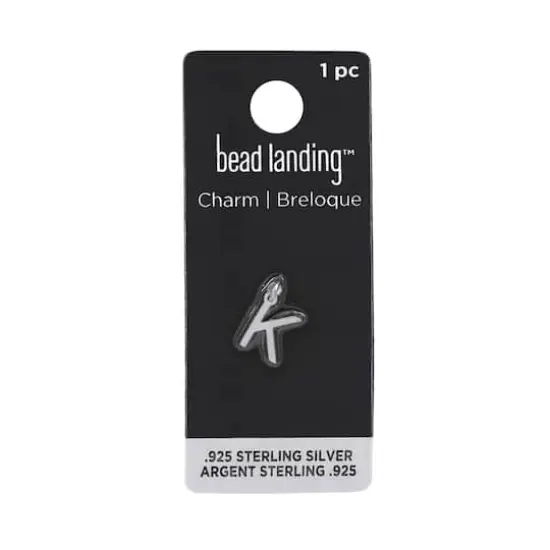 Sterling Silver Alphabet Charm by Bead Landing&trade; K {8}