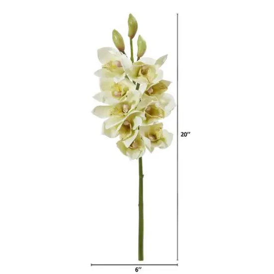 Boat Orchid Flower Spray, 4ct. White {3}