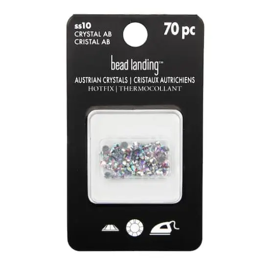 SS10 Round Hotfix Austrian Crystals by Bead Landing™, 70ct. Crystal Aurora Borealis {5}