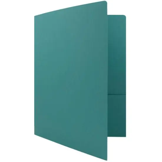 JAM Paper Premium Matte 2-Pocket Folders, 6ct. Teal Blue {6}